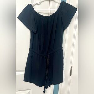 LOFT Black Petite Romper